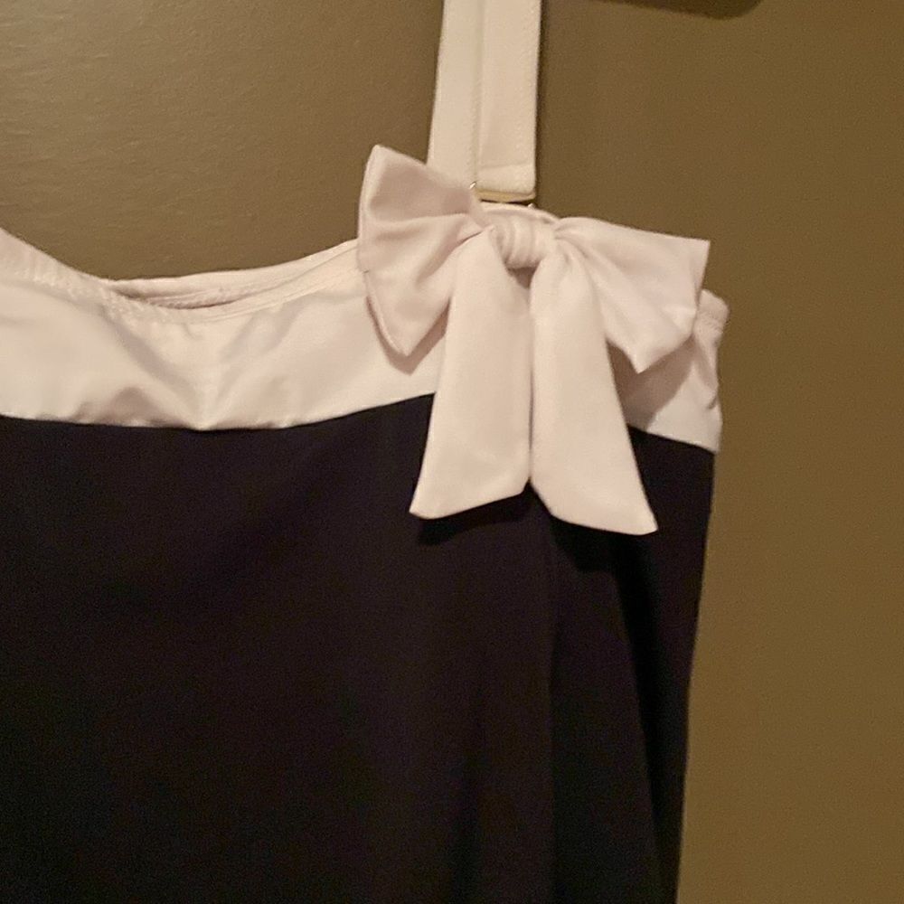 Roaman’s Swimsuit Plus Size Size 16 Black & White View 2
